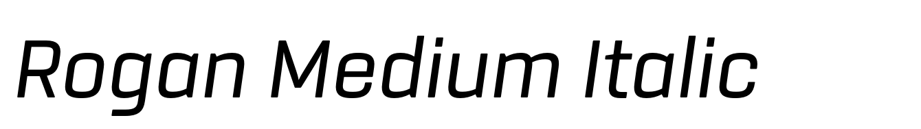Rogan Medium Italic